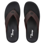 Azzaro Black Men Brown Black Thong Flip-Flops