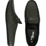 Azzaro Black Men Buckled Round Toe Mules